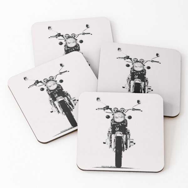 Item preview, CB750 Halftone — Blackout designed and sold by TrackSwag.