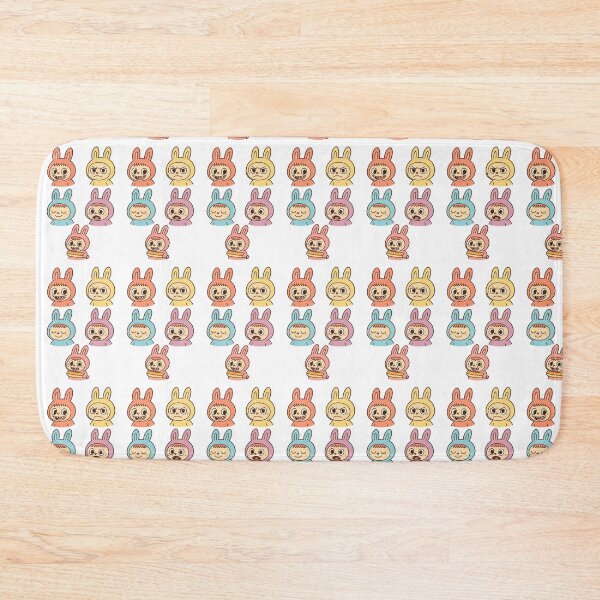 Item preview, Pack de 5 stickers Labubu mignons en costume de lapin coloré designed and sold by MeowLoka ⭐⭐⭐⭐.