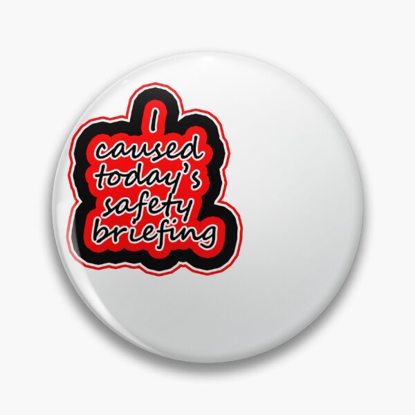Item preview, I Caused Today’s Safety Briefing Sticker – Funny Workplace Humor Gift for Coworkers designed and sold by Line Designs By Duck.