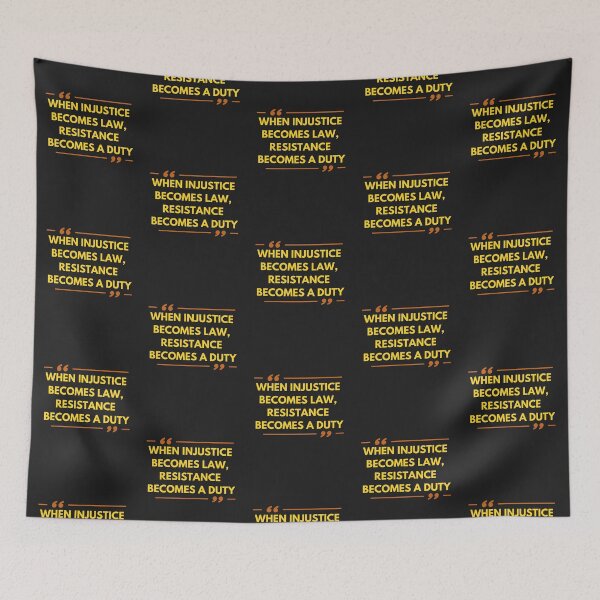Item preview, When Injustice Becomes Law Quote T-Shirt and Sticker designed and sold by DiverseDazzle.