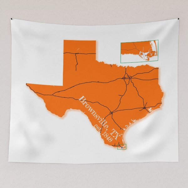 Item preview, Brownsville, TX [Orange] designed and sold by PhilbonianDezin.