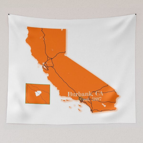 Item preview, Burbank, CA [Orange] designed and sold by PhilbonianDezin.