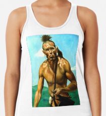 Wes Studi as Magua In The Last Of The Mohicans Racerback Tank Top