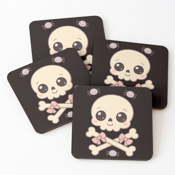 Item preview, Kawaii Skull & Crossbones – Cute Pastel Gothic Aesthetic designed and sold by FrameFlow.