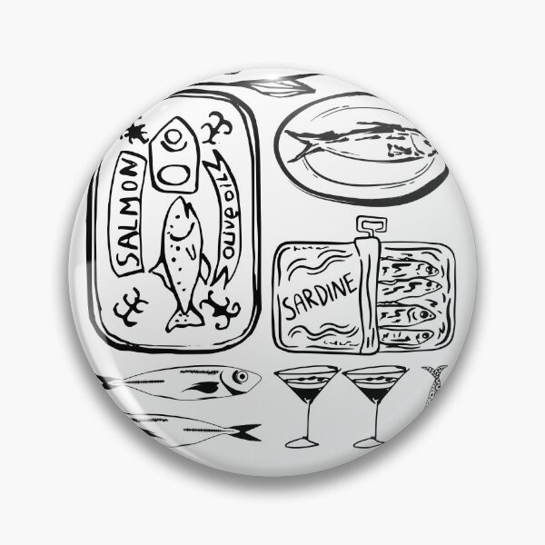 Item preview, Sardines, Fisherman Gift, Fishes, Aesthetic Sardines, Foodie Gift designed and sold by CCKimShop.