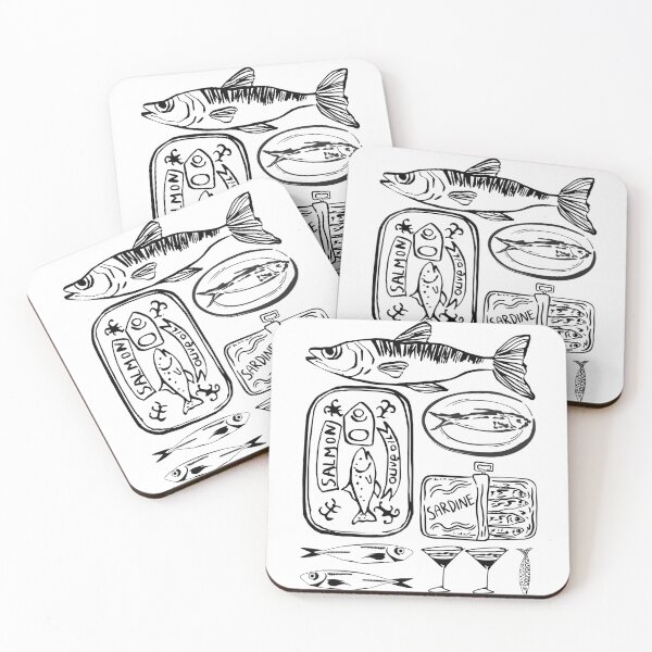 Item preview, Sardines, Fisherman Gift, Fishes, Aesthetic Sardines, Foodie Gift designed and sold by CCKimShop.