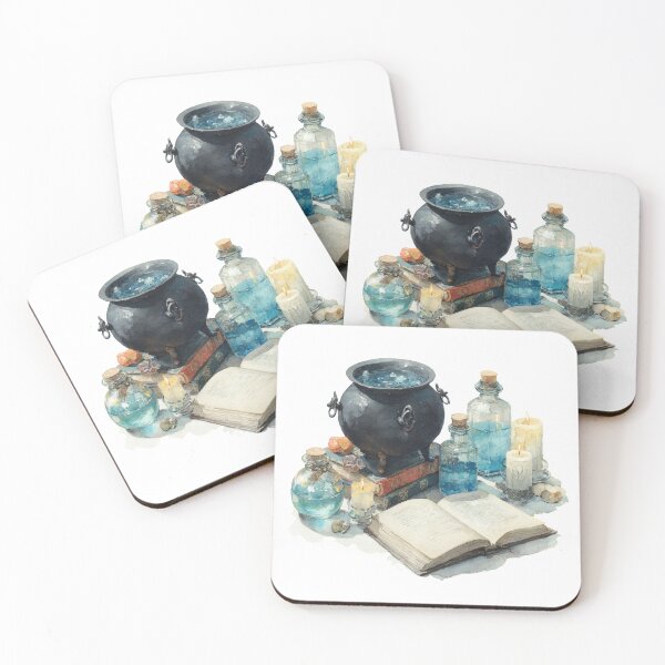 Item preview, Caldron and potion bottles designed and sold by MendaciousMina.