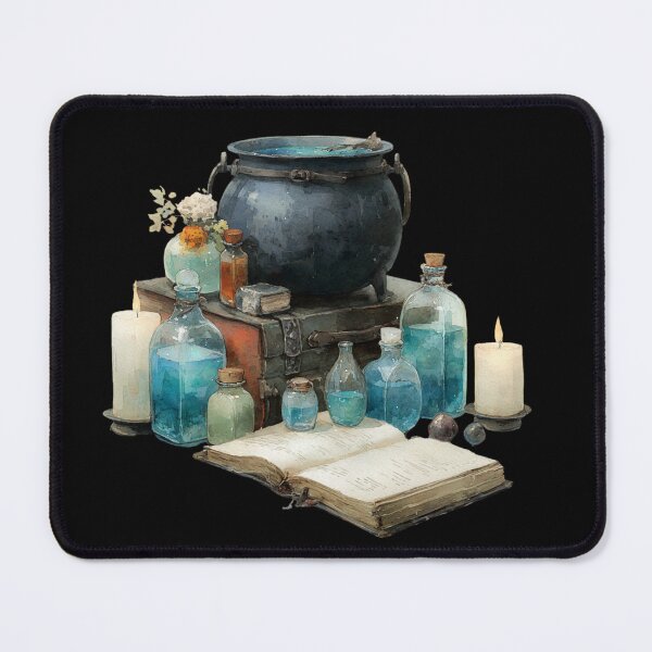 Item preview, Caldron and potion bottles designed and sold by MendaciousMina.