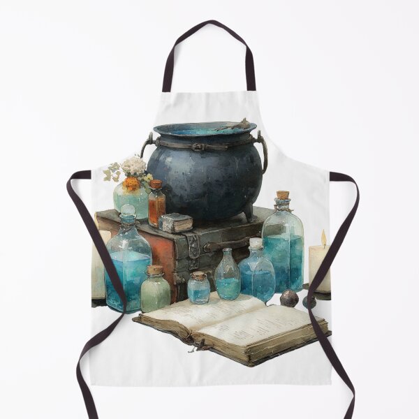 Item preview, Caldron and potion bottles designed and sold by MendaciousMina.