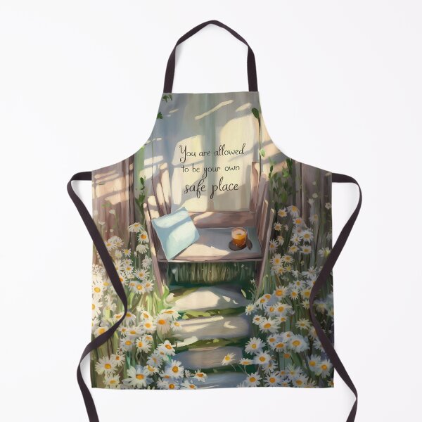 Item preview, You Are Allowed To Be Your Own Safe Place, Self Care Daisy Quote Art designed and sold by MoMidoStore.