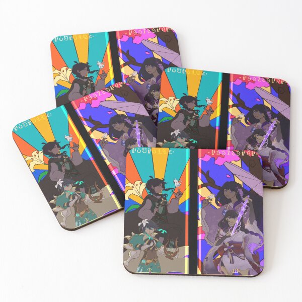 Item preview, Venti Raiden Shogun Archon Stained Glass Tarot Card designed and sold by The-Marsh-Hare.