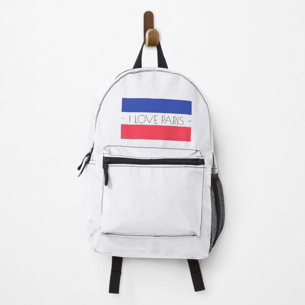 Artikelvorschau, Ich liebe Paris – Minimalistisches Design mit französischer Flagge entworfen und verkauft von Novel Works Studio.