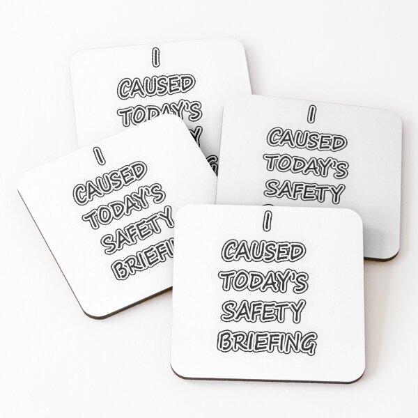 Item preview, I Caused Today’s Safety Briefing Sticker – Funny Workplace Humor Gift for Coworkers designed and sold by Line Designs By Duck.