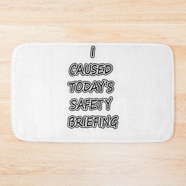 Item preview, I Caused Today’s Safety Briefing Sticker – Funny Workplace Humor Gift for Coworkers designed and sold by Line Designs By Duck.