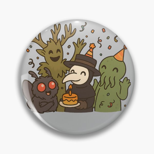 Item preview, Cryptid Birthday Party – Cute Plague Doctor & Friends Celebration designed and sold by designsbyhw.