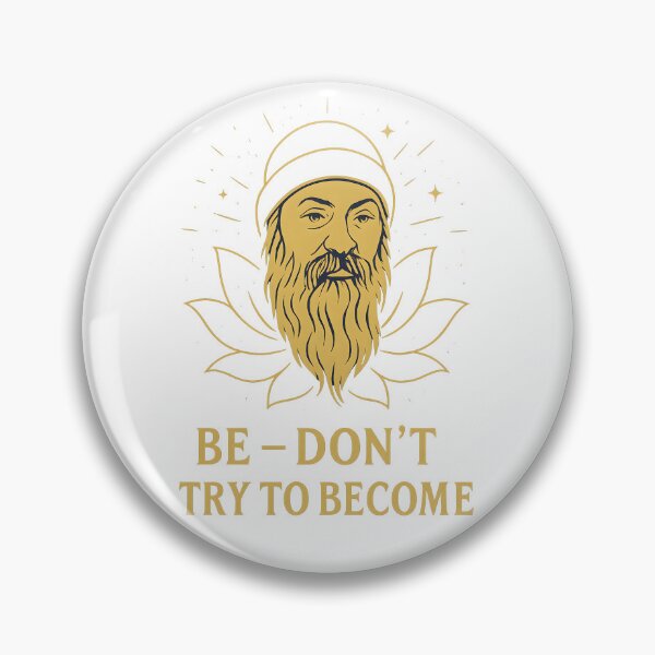 Item preview, Osho Spiritual Quote Lotus Meditation Mindfulness Zen designed and sold by boredbiotic.