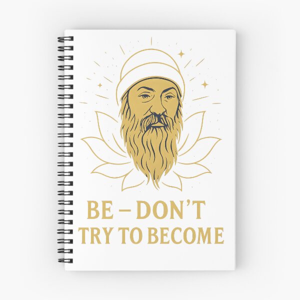 Item preview, Osho Spiritual Quote Lotus Meditation Mindfulness Zen designed and sold by boredbiotic.