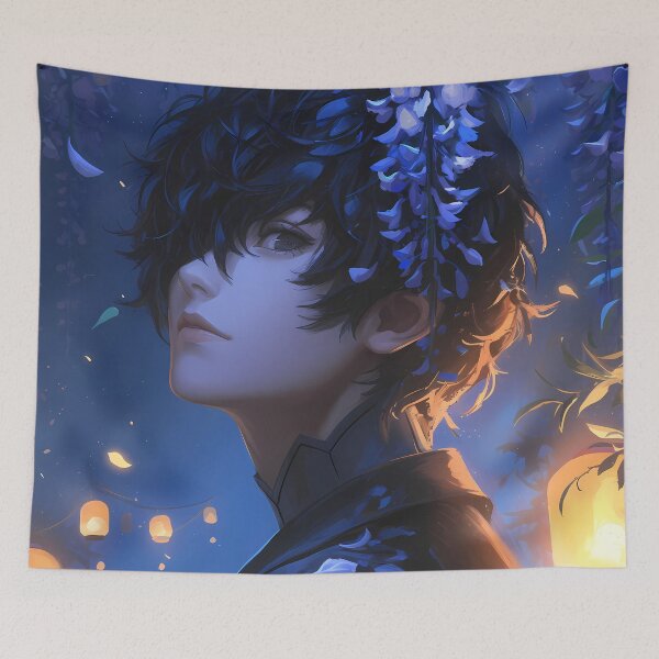 Item preview, Ren Amamiya Persona 5 Game Anime Wisteria Lantern Festival designed and sold by juniorcastros.
