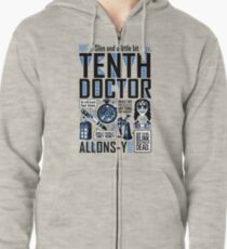 The Tenth Doctor Zipped Hoodie