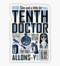 The Tenth Doctor Sticker