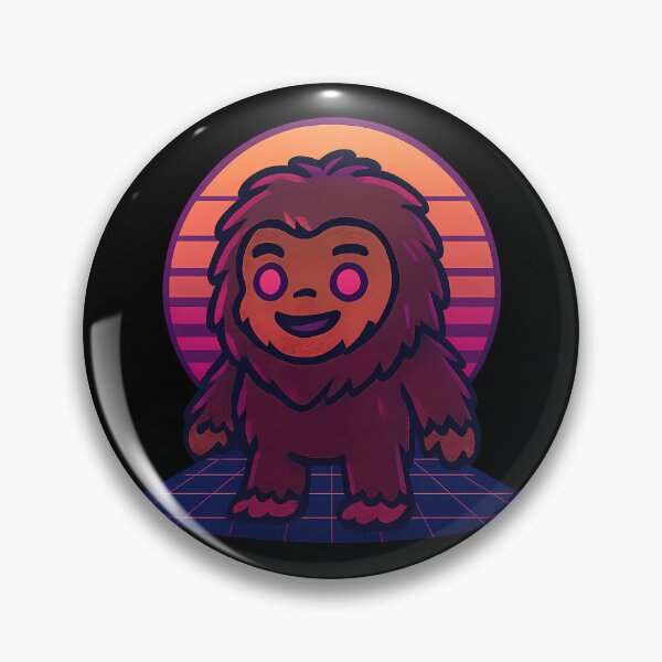Item preview, Neon Synthwave Sasquatch – Retro 80s Cryptid Design designed and sold by designsbyhw.