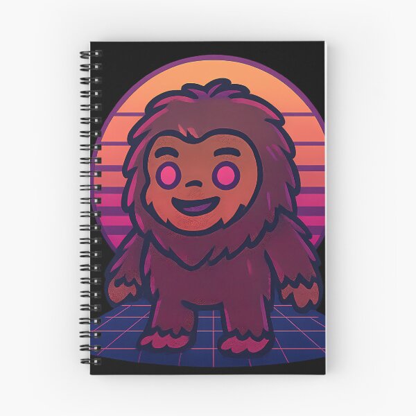 Item preview, Neon Synthwave Sasquatch – Retro 80s Cryptid Design designed and sold by designsbyhw.