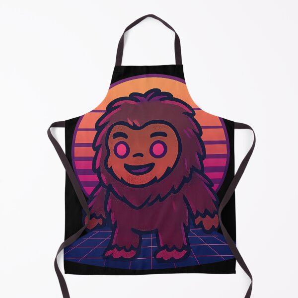 Artikelvorschau, Neon Synthwave Sasquatch – Retro 80er-Jahre-Kryptiden-Design entworfen und verkauft von designsbyhw.