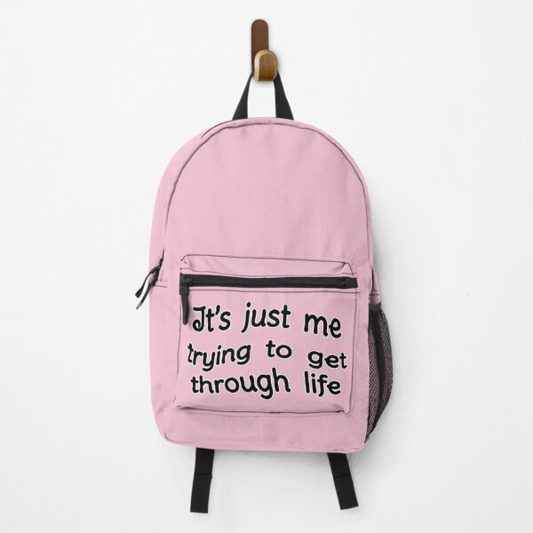 Item preview, It's just me trying to get through life, version a wavy pink designed and sold by mntimg.