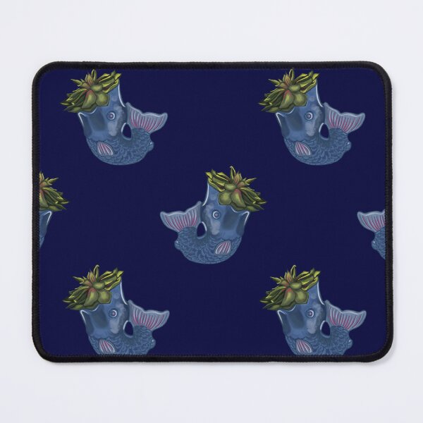 Item preview, Fish Vase 2- Pattern-Navy designed and sold by deblevart.