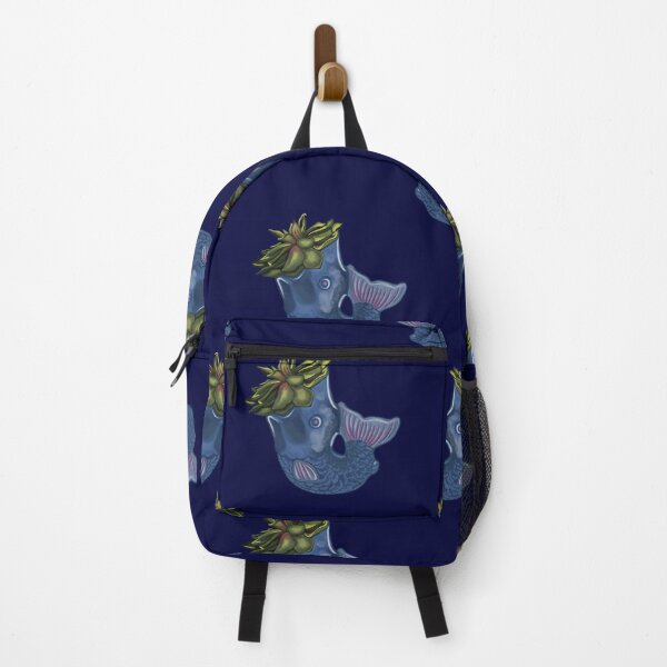 Item preview, Fish Vase 2- Pattern-Navy designed and sold by deblevart.