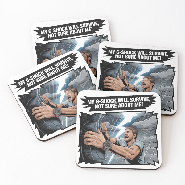 Item preview, G-Shock Survival Comic: Tough Watch Humor designed and sold by WatchesAndMore.