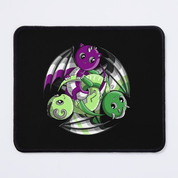 Item preview, Aro Ace Agender Dragons designed and sold by NellieBolesd.