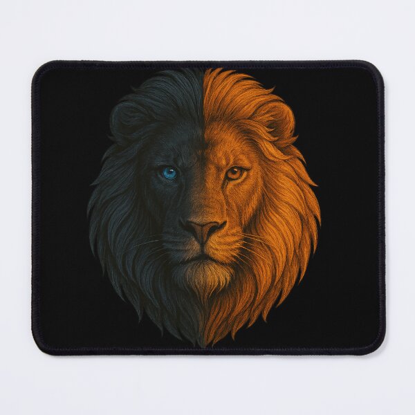 Item preview, “Dual Force Lion – Shadow & Flame” designed and sold by DailyVibesCo.