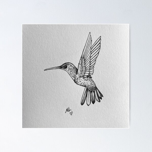 Item preview, humming bird  designed and sold by morgsscribbles5.