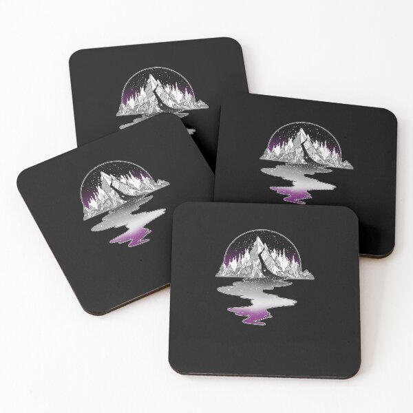 Artikelvorschau, Asexuelle Flagge Berg Fluss entworfen und verkauft von NellieBolesd.