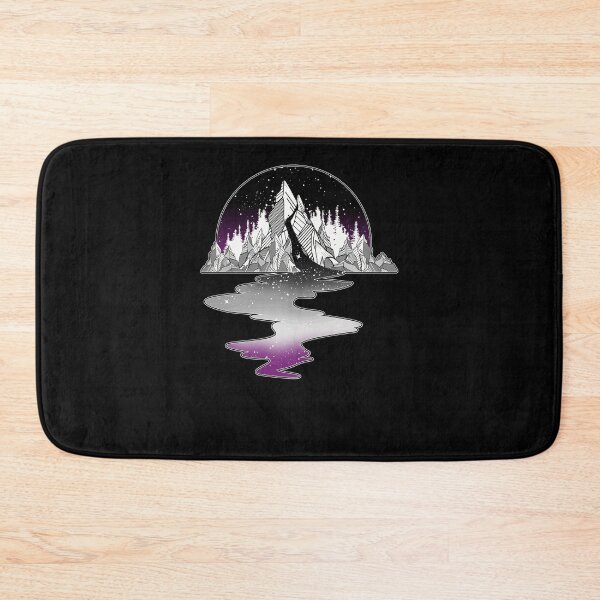 Item preview, Asexual Flag Mountain River designed and sold by NellieBolesd.