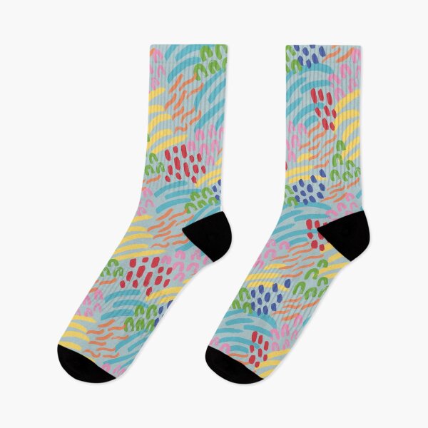 Item preview, Abstract Brushstrokes - Blue Colorful designed and sold by jenanoart.