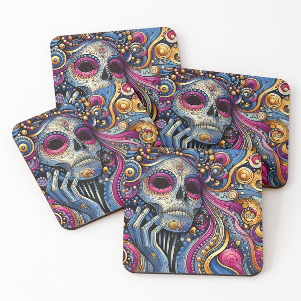 Item preview, Catrina Illustration - Vibrant Day of the Dead Art designed and sold by  Ojo de Lilith.