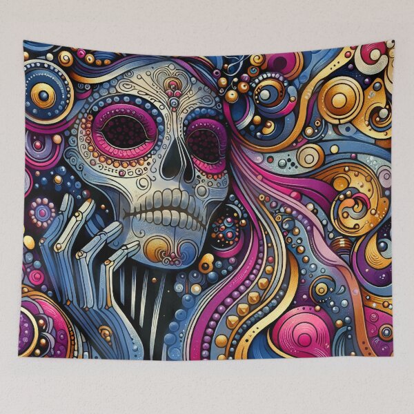 Item preview, Catrina Illustration - Vibrant Day of the Dead Art designed and sold by  Ojo de Lilith.