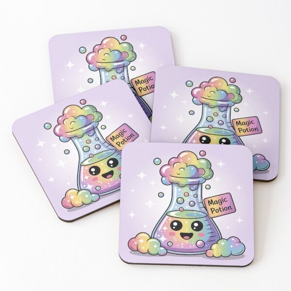 Item preview, Magic Potion – Cute Kawaii Rainbow Beaker designed and sold by KHEPRIRA.