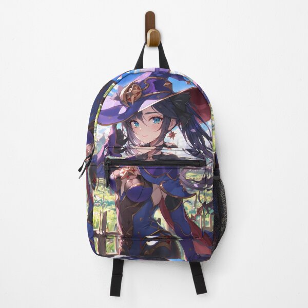 Item preview, Game Mona Genshin Impact Anime Purple Hat Magic Cherry Blossoms Meadow designed and sold by earlobejerk.