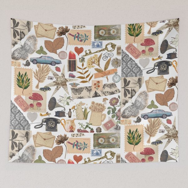 Item preview, Aesthetic Vintage Scrapbook Illustration – Retro Collage Style Design designed and sold by Furkan Al-Gburi.