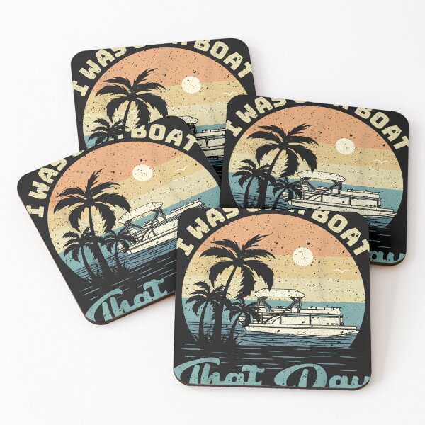 Item preview, I Was On A Boat That Day Vintage Retro Pontoon Boat designed and sold by HongAvery0.