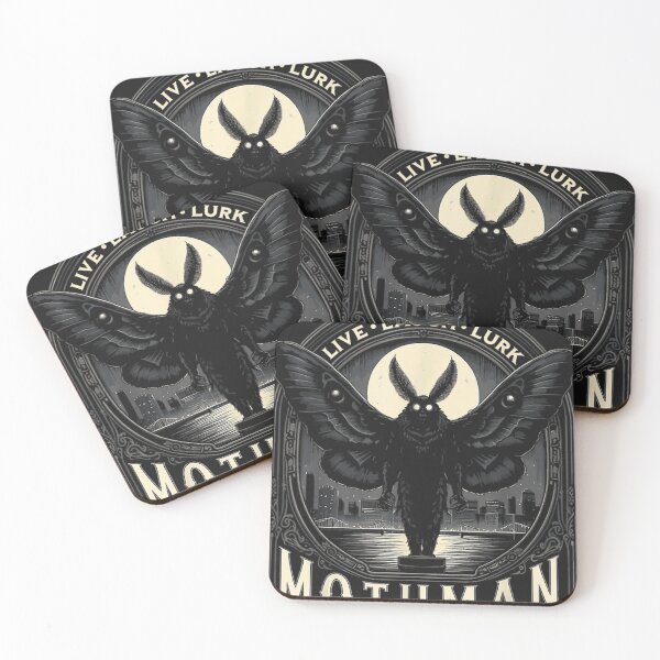 Item preview, Mothman Live Love Lurk Cryptid Cryptozoology designed and sold by YashneHood.