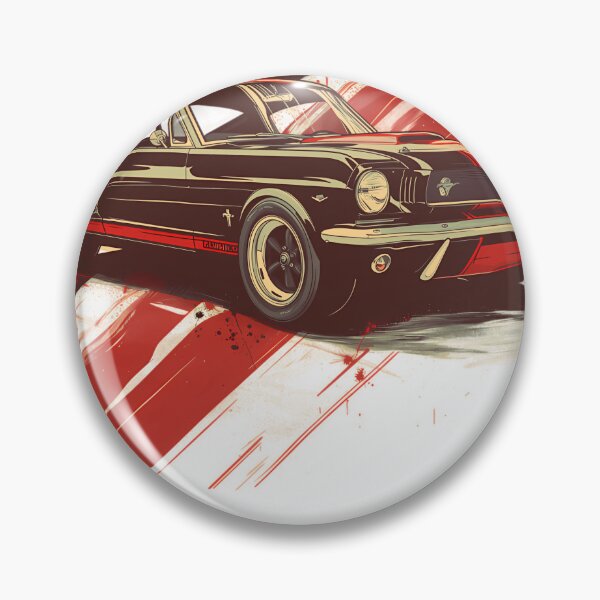 Item preview, 1965 Ford Mustang Fastback Illustration designed and sold by JaninedUrban.