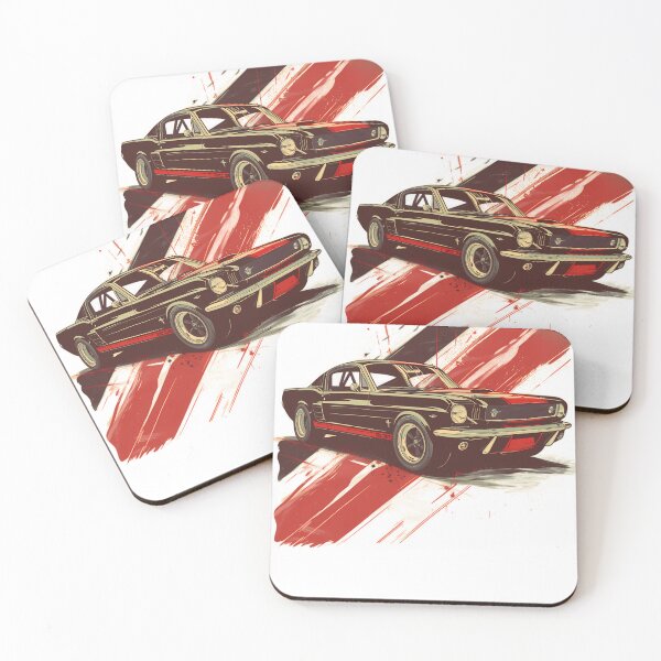 Item preview, 1965 Ford Mustang Fastback Illustration designed and sold by JaninedUrban.