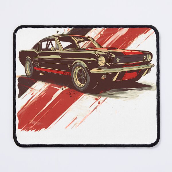 Item preview, 1965 Ford Mustang Fastback Illustration designed and sold by JaninedUrban.