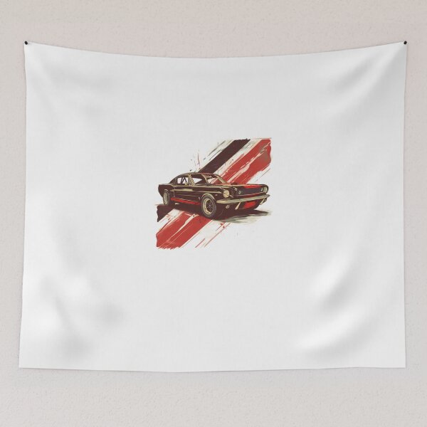 Item preview, 1965 Ford Mustang Fastback Illustration designed and sold by JaninedUrban.
