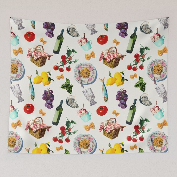 Item preview, Italian Foodie Summer Pattern designed and sold by Temuri Studio.