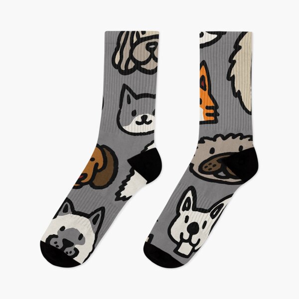 Item preview, Cute Dogs and Cats Pattern, Cartoon Doodle Pet Illustration designed and sold by Timegraf.